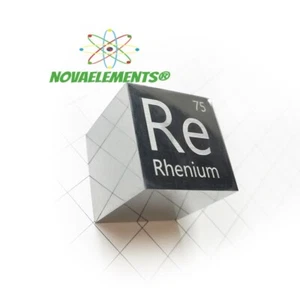 Rhenium Metal Cube, Rhenium Element Sample, Rhenium Cube 10mm 99.95% Pure - Picture 1 of 4