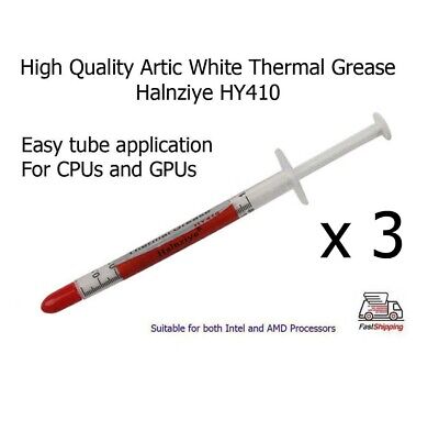 3 X Artic White Halnziye HY410 High Quality Thermal Heatsink Processor Paste • 1.29£