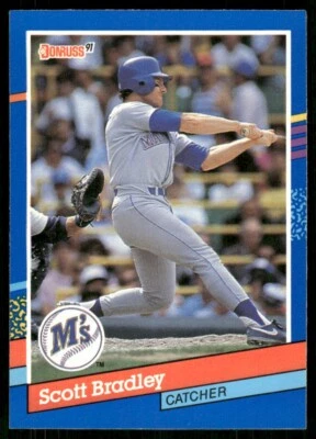 1991 Donruss #287 Scott Bradley - Seattle Mariners - Image 1 of 2
