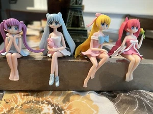 Beautiful Anime Set Of 4 Doll Figure Cake Toppers 3.5” NEW Same Day Ship - Picture 1 of 6