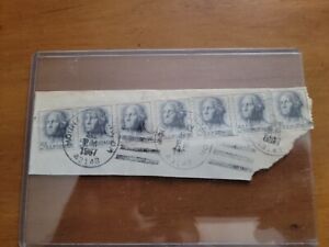 1967 George Washington 5 Cent Blue US Postage Stamp Mount Sterling,  Ohio