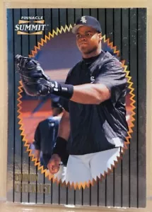 1996 Pinnacle Summit FOIL #198 Frank Thomas HOF RARE RETAIL EXCLUSIVE PARALLEL - Picture 1 of 2