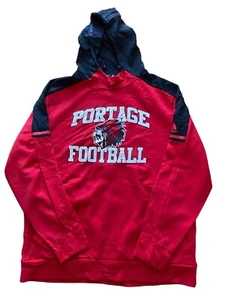 Adidas Portage Fútbol Sudadera con Capucha Para Hombre Pullover Rojo Negro Forrado de Vellón XL Indios - Imagen 1 de 7