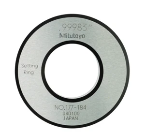 Mitutoyo 177-184 Setting Ring for Holtests and Bore Gages, 1" Size - Picture 1 of 1