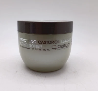 Acondicionador sin enjuague Giovanni Smooth as Silk, 11,5 oz | Control de frizz de aceite de ricino Foto 1 de 2