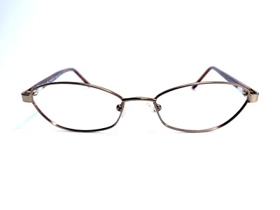 Valentino Brown Gold Oval Metal Frame Eyeglasses Italy 5472 0Q50 50 16 135 - Image 1 of 4