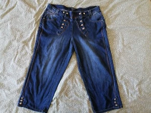 Ulla Popken Damen Hose Gr. 44, Blau, Baumwolle, - Bild 1 von 4