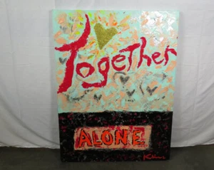 Howard Kline Original Artwork Painting 48x36 “Together Alone” Signed - Picture 1 of 6