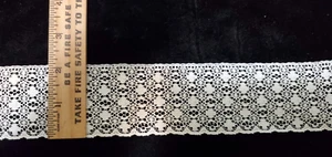 Vintage/Antique White, Cotton Lace 9-3/4 Yards - Picture 1 of 1