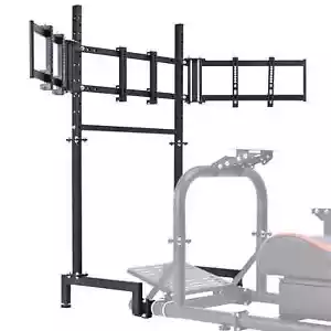 Hottoby Racing 3-Sided Monitor Frame for Racing Sim Cockpit Support 3 Screens - Picture 1 of 7
