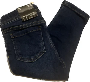 NWT Okie Donnie Infant Toddler Baby Size 18M Knit Denim Dark Wash Skinny Jeans - Picture 1 of 9