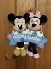 Disney Mickey & Minnie animal en peluche suspendu HAPPY EASTER SIGNE