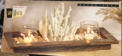 Coral Reef by SAN MIGUEL CANDLE LAMPS decor TRAY - Image 1 of 2