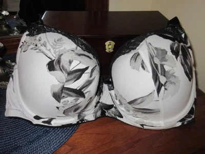 CACIQUE BLANCO FLORAL ENCAJE BOOST BALCONETTE UW push up sujetador acolchado talla 40 DDD LN Foto 1 de 4