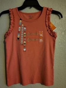 Girl's Tank Top Sz 10 Sleeveless Ruffles Pink Gymboree NWT - Picture 1 of 6