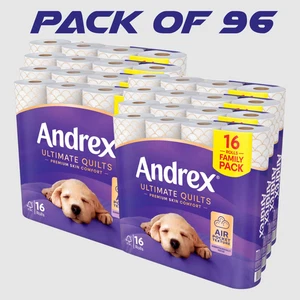 Andrex Ultimate Quilts Toilettenpapier 3-lagig 3 x 16 Standard Rollenpaket - Bild 1 von 8