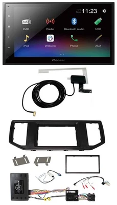 Pioneer DAB Lenkrad Bluetooth 2DIN USB Autoradio für VW Crafter MAN TGE Infoadap - Bild 1 von 4