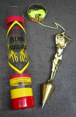 Vintage 12 oz. PLUMB BARBARA Bob Solid Brass Stainless Steel Tip - NEVER USED - Image 1 of 4