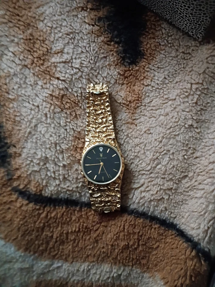 Reloj Playboy pepita dorada vintage Foto 1 de 4