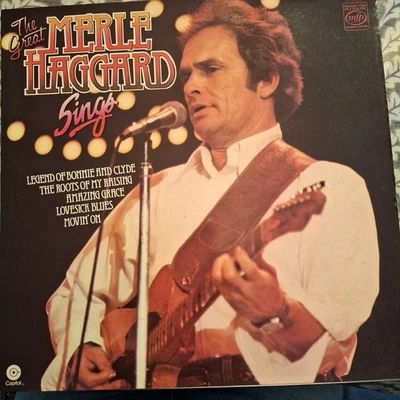 MERLE HAGGARD "THE GREAT MERLE HAGGARD SINGS" VINYL LP 1974 VG+ - Image 1 of 4