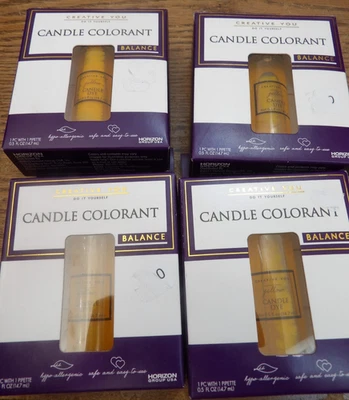 CANDLE MAKING  0.5FL OZ 4 BOXES YELLOW GOLD  COLORANT BALANCE  CREATIVE YOU - Image 1 of 2