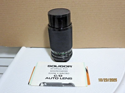 Soligor 80-200mm /F4.5 lens for Canon AE-1 - Image 1 of 4