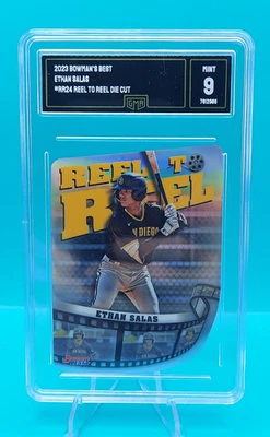 2023 Bowman's Best #RR24 ETHAN SALAS Reel to Reel Die Cut - GMA MINT 9 - Image 1 of 3