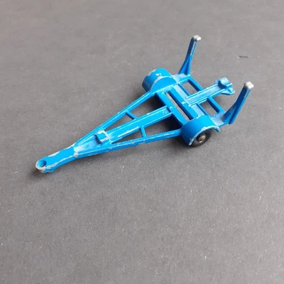 Matchbox Anhänger Boot Trailer No.9 blau, ohne Boot - Bild 1 von 3