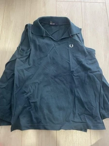 Fred Perry Sleeveless Polo M Dark Green Near Mint Unused Style Top - Picture 1 of 3