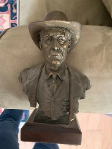 DE COLECCIÓN BLAIR BUSWELL SUAVE JUSTICIA SHERIFF BUSTO BRONCE CON ENVÍO GRATUITO - Imagen 1 de 9