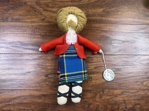 Vintage Gerstenkorn Wollpuppe Made in Scotland Neu mit Etikett - Bild 1 von 5