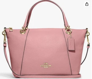 Nuevo con etiquetas Cartera Coach Cuero Guijarros Top Cremallera Cierre Oro Rosa Verdadero C6229 - Imagen 1 de 5