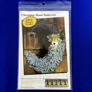 Happy Hollow Designs Pattern Christmas Moon Santa #498 - Picture 1 of 2