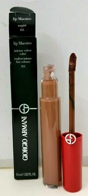 GIORGIO ARMANI Lip Maestro Intense Velvet Color 0.22 fl oz SOSPIRI 105 NEW  - Image 1 of 4