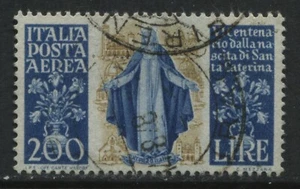 Italy Santa Caterina Airmail 200 lire used - Picture 1 of 1