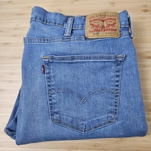 Levi's 505 Straight Leg Jeans Light Wash Stretch Men's Size 38x29 (Tag 40x30) - Picture 1 of 11