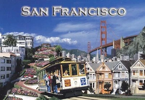 1 E-47 SAN FRANCISCO, CALIFORNIA Lombard Street, funivia di HibiscusExpress - Foto 1 di 3