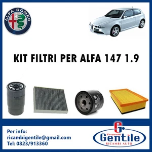 KIT 4 FILTRI TAGLIANDO ALFA ROMEO 147 1.9 JTD 8V 88KW 120CV DAL 2005 937A3000 - Bild 1 von 1