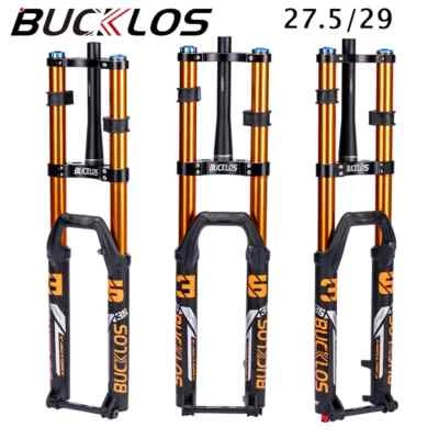 27.5/29 Inch 180mm Travel MTB Bicycle Air Suspension Fork Double Shoulder Frok - Image 1 of 4
