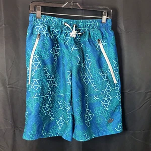 Adidas Mens M Board Short Swim Trunk Unlined Drawstring Waist Geometric Pattern - Picture 1 of 10