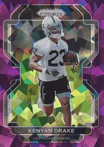2021 Panini Prizm Prizms Purple Ice #181 Kenyan Drake 190/225 - Foto 1 di 2