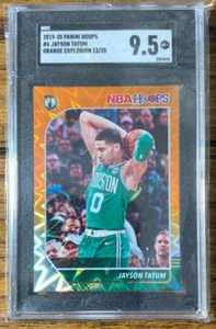 2019-20 Panini Hoops Jayson Tatum Orange Explosion /25 SGC 9.5 MT+ Mint+ - Bild 1 von 2