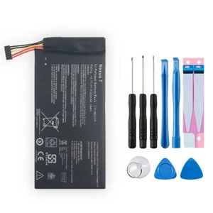 Battery for Google ASUS Nexus 7 1st Gen (2012) MeMO Pad C11-ME370T 4270mAh+Tools - Picture 1 of 3