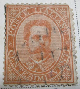 Italy 1879 Stamp 20 Cent Rare Antique StampBook3-393 - Picture 1 of 1