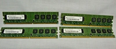 Qimonda HYS64T 128020 EU-3S-B2 4GB (4X1GB) 2RX8 PC2-5300U MEMORY - Image 1 of 2