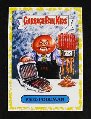 GPK 2019 We Hate the 90s Celebrities GOLD #8b Fried FOREMAN, George grill, 29/50 - Image 1 of 2