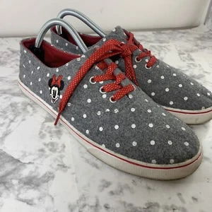 Official Disney Minnie Mouse Grey Women Shoes Size 10 - Picture 1 of 7