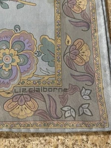 Vintage Liz Claiborne Pastel Floral Multi Rectangle Polyester Scarf-10.5” X 52” - Bild 1 von 7