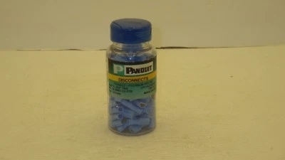 PANDUIT DPF14-250FIB-C FEMALE PREMIUM NYLON DISCONNECTS, QTY 100, NIB - Image 1 of 2
