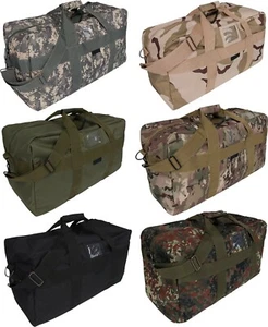 Sporttasche US AIRFORCE Tasche Army Oliv Camo Schwarz Reisetasche ca.57 L Nylon - Picture 1 of 7